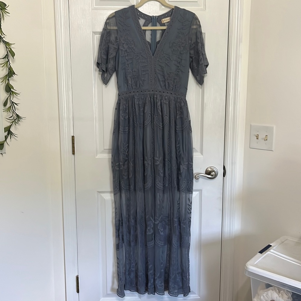 Altar’d state embroidered maxi dress